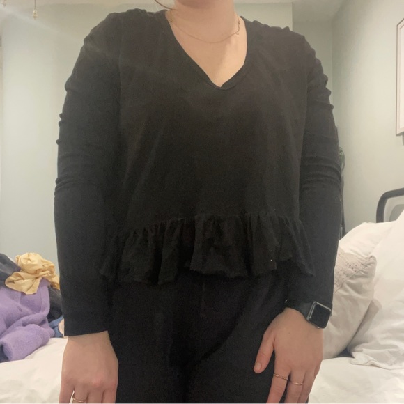 Truly Madly Deeply peplum long sleeve | medium - Picture 1 of 5